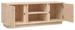 Móvel de TV 110x35x40,5 cm madeira de pinho maciça