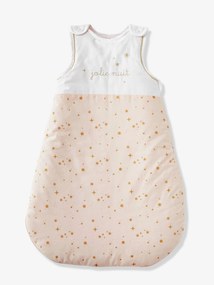 Agora -20%: Saco de bebé sem mangas, tema Jolie Nuit rosa medio estampado
