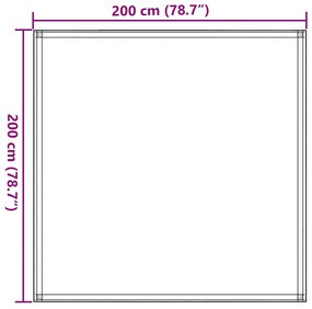 Tapete de campismo para tenda 200x200 cm PEAD areia