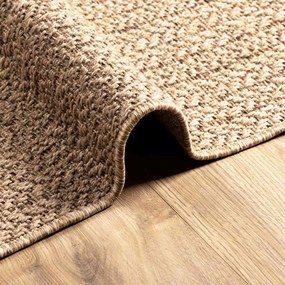 Tapete ZIZUR bege 140x200 cm aspeto de juta interior e exterior