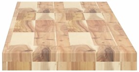 Prateleira flutuante 120x30x4 cm acácia maciça não tratada