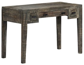 Secretária 110x50x75 cm madeira de mangueira maciça preto