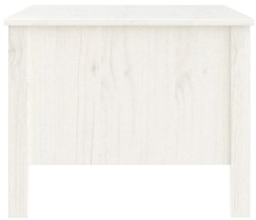 Mesa de centro 100x50x40 cm madeira de pinho maciça branco