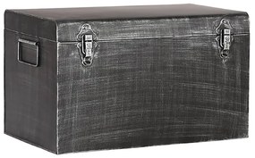 436660 LABEL51 Caixa de arrumação Vintage 60x40x35 cm XL preto antigo
