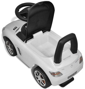 Mini-Carro Infantil de Impulso com Pés, Mercedes Benz, Branco