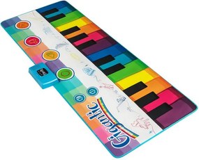 Tapete musical dobrável com fundo antiderrapante para crianças a partir dos 3 anos, 181 x 73 cm, multicolorido