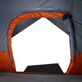 Tenda familiar cúpula para 6 pessoas impermeável laranja