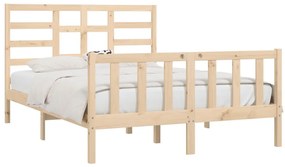 Estrutura de cama king 150x200 cm madeira maciça