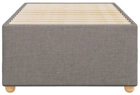 Estrutura de cama sem colchão 90x190 cm tecido cinzento