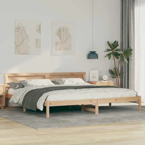 vidaXL Estrutura da Cama Castanho 180 x 200 cm Madeira de pinho maciça