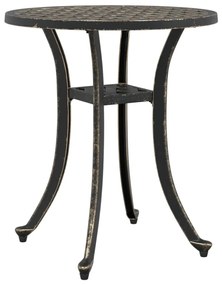 Mesa de jardim Ø48x53 cm alumínio fundido bronze