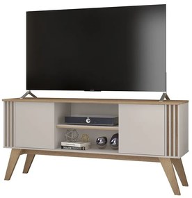 Móvel TV VITTA – 150x38,3x68,5 cm – MDP Casca de Ovo e Cedro com Porta