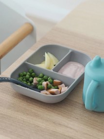 Conjunto de aprendizagem Montessori, 3 peças, em silicone, da BEABA azul