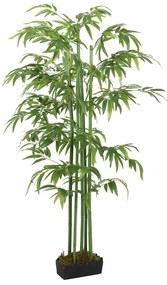 vidaXL Árvore de bambu artificial 384 folhas 120 cm verde