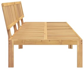 Sofá de centro paletes 2 pcs p/ jardim madeira de acácia maciça