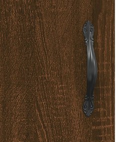 Mesa cabeceira 2pcs 40x40x50cm deriv. madeira carvalho castanho