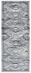 vidaXL Passadeira 100x250 cm polipropileno cinzento oriental
