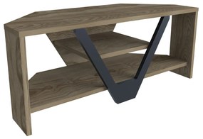 Móvel para TV Karin – Nogueira e Preto – 90x35x36,8 cm