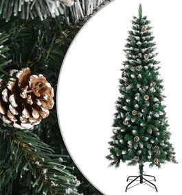 Árvore de Natal artificial com suporte 210 cm PVC verde