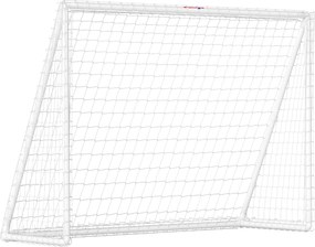 SPORTNOW Baliza de Futebol 2,4x1,8 m Pvc Reforçado Montagem Rápida Branco | Aosom Portugal