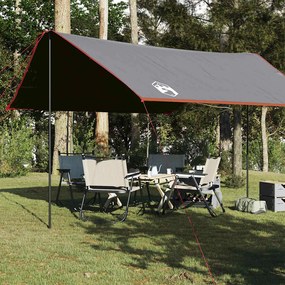 Lona de campismo 430x380x210 cm impermeável laranja