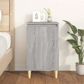 Mesa de cabeceira 40x35x70 cm derivados madeira cinza sonoma