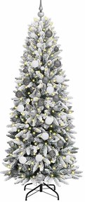 Árvore de Natal Artificial Branco 180 cm PVC