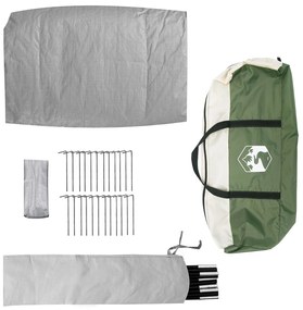 Tenda Familiar Tipi Verde 12-Pessoas Impermeável