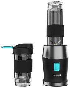 Liquidificador de Smoothies com 2 copos portáteis de 570 ml Power Titanium 900 ProGo , 4 lâminas de titânio e 900 W