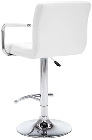 Bancos de bar 2 pcs couro artificial branco
