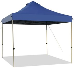 Tenda portátil para festas e eventos, com dossel pop-up de 10' x 10', ajustável com bolsa de rodinhas - cinza