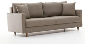 Sofá de 3 Lugares Eva – Creme – 210x82x90 cm