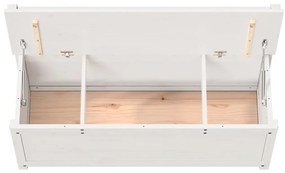 Banco 110x41x76,5 cm madeira de pinho maciça branco