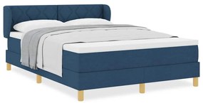 Cama Box com Colchão vidaXL, Azul, 140x200 cm, Tecido