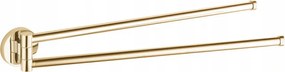 Mexen Remo toalheiro duplo giratório, dourado - 70507255-50