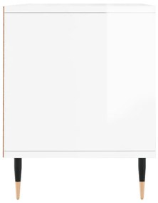 Móvel p/ TV 100x34,5x44,5 cm derivados madeira branco brilhante