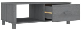 Mesa de centro HAMAR 100x55x35 cm pinho maciço cinza-escuro