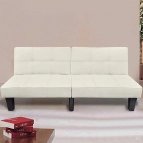 vidaXL Sofá-cama ajustável bege