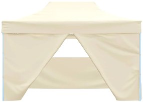 Tenda dobrável profissional festas 4 paredes 3x4m aço cor creme