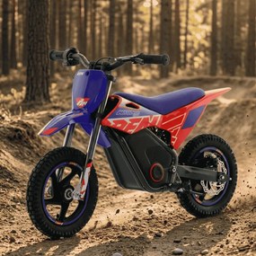 Mini moto eléctrica velocidade até 13 Km/h C/Limitador  RFN Warrior SX-E150 150W 12” Azul/Vermelho