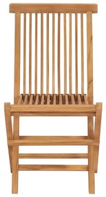 Cadeiras de jardim c/ almofadões antracite 2 pcs teca maciça