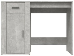 Secretária 100x49x75 cm derivados de madeira cinzento cimento
