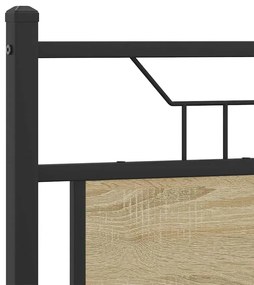 Estrutura cama s/ colchão derivados de madeira carvalho sonoma