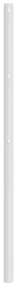 Cabeceira de cama 160 cm metal branco