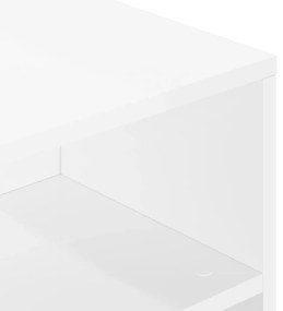 Mesa de centro 90x55x42,5 cm derivados madeira branco brilhante