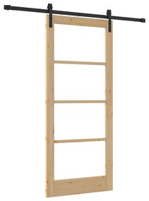 Porta Deslizante com Conjunto de Ferragens 'ORKDAL'Madeira Sólida &amp; Vi