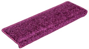 Tapetes de escadas 30 pcs 65x21x4 cm violeta