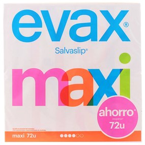 Salvaslip Protetor Maxi Evax 72 Unidades