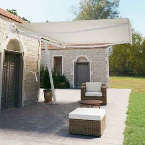 Toldo automático independente 500x350 cm cor creme