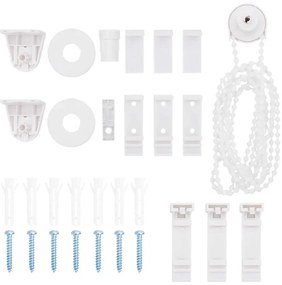 vidaXL 30 peças de acessórios para estores de 18 mm